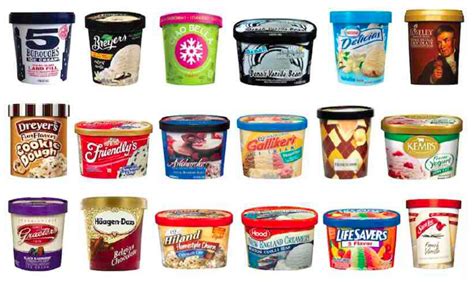 list of ice cream brands.